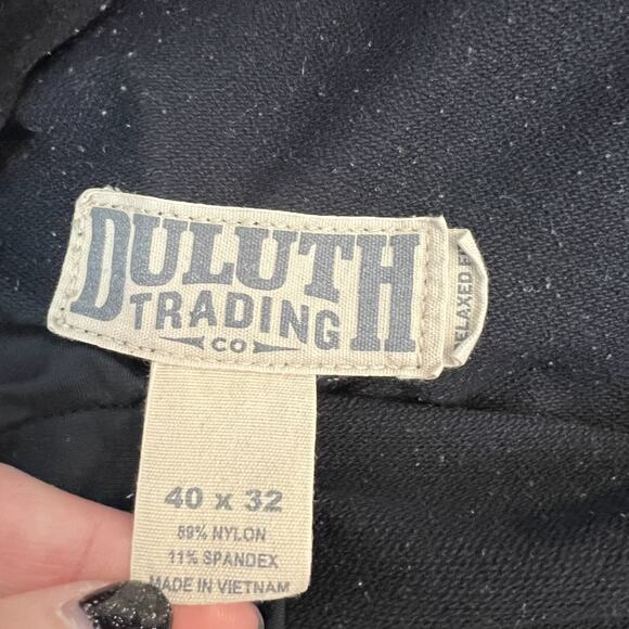 Duluth Flexpedition Pants Mens 40x32 Black Cargo Tech Relaxed Fit Outdoor Hiking - Picture 7 of 12